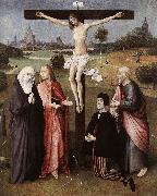 BOSCH, Hieronymus, Crucifixion with a Donor  hgkl